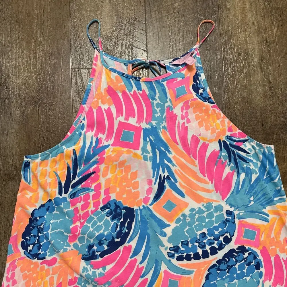 Lilly Pulitzer Margot Swing Dress in Goombay Smashed Pineapple Size Large - Picture 2 of 13